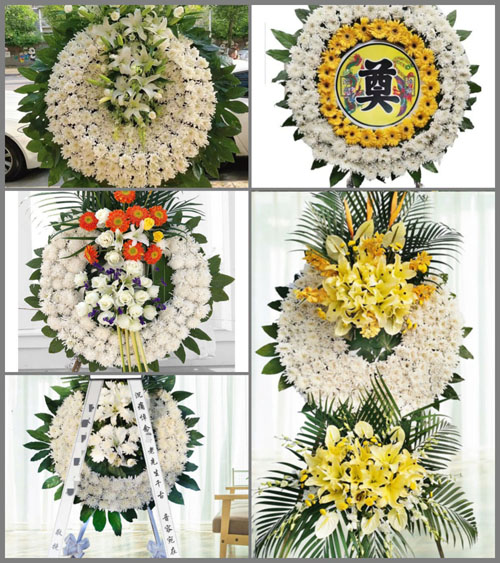 广东肇庆市怀集县甘洒镇钱村村花圈速递